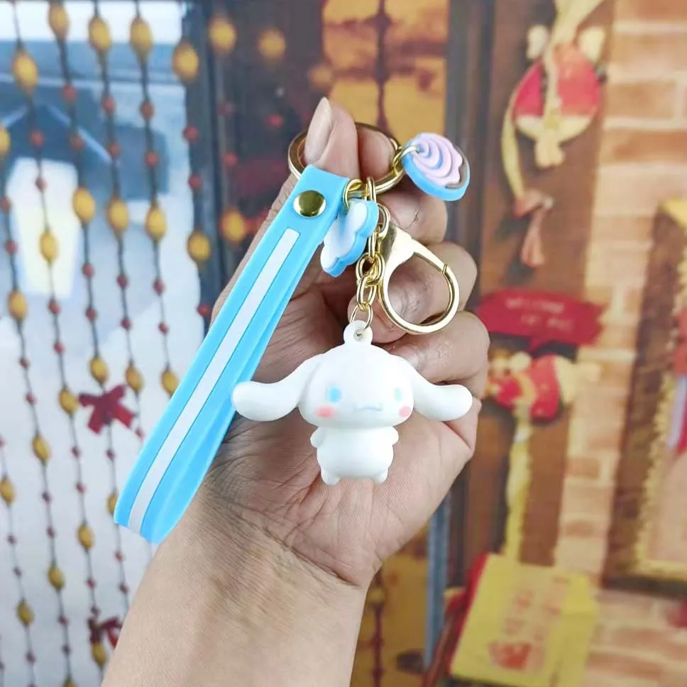 14 Styles Kawaii Cinnamoroll Pompompurin My Melody Kuromi Xo Cute Car Anime School Bag Keychain