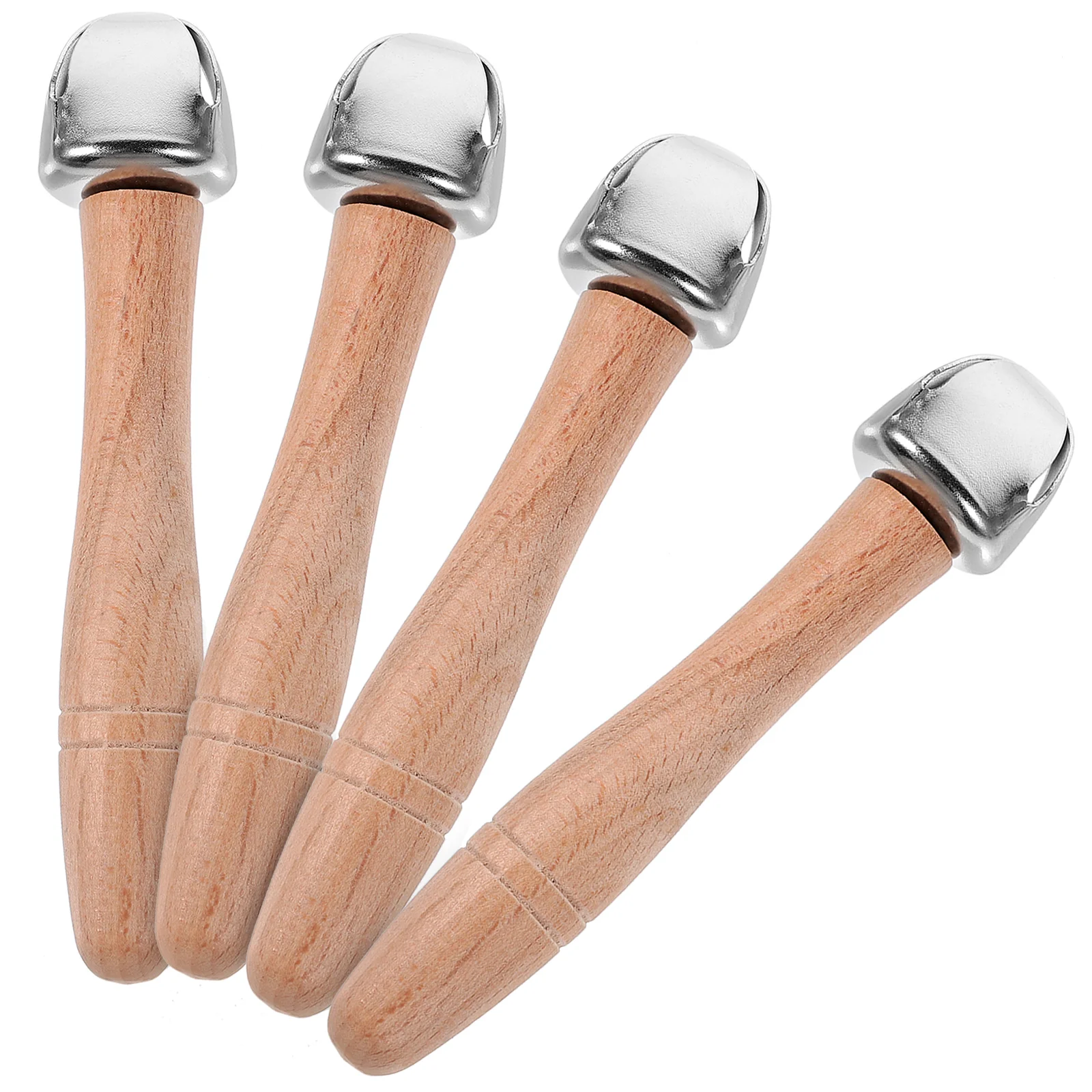 Hand Bell Rattle Toys Toddler Lovely Early Education Wooden Baby Toddles Handbell