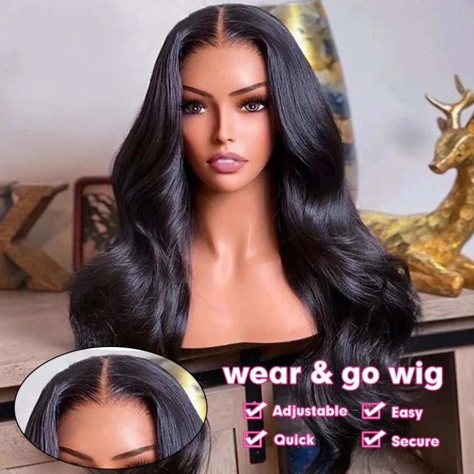 Glueless Wigs Human Hair 13x4 13x6 Body Wave Lace Frontal Wig Brazilian Human Hair Pre Plucked 4x4 7x5 9x6 Closure Wig MYLOCKME