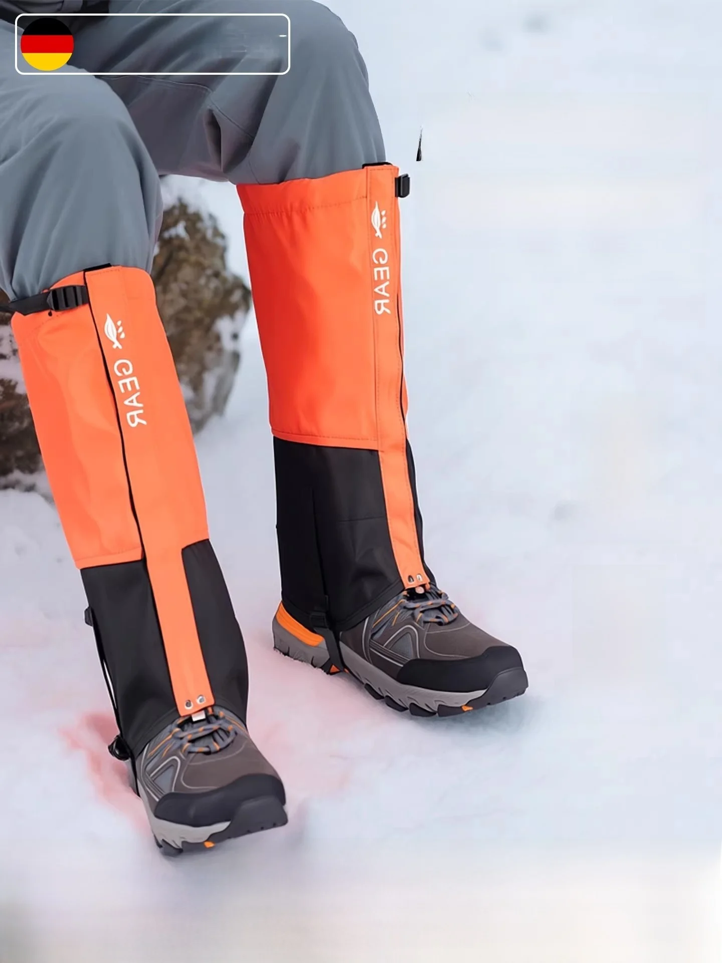 屋外登山防水防雪レッグカバー靴カバーハイキングプロフェッショナル砂よけ東北冬用膝パッド