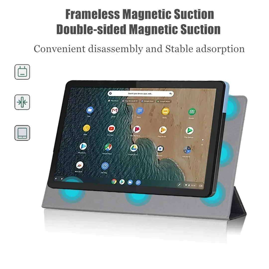 Capa para lenovo ideapad chromebook duet 5 13.3 polegadas caso dobrável magnético proteger escudo para lenovo chromebook duet 5 suporte capa