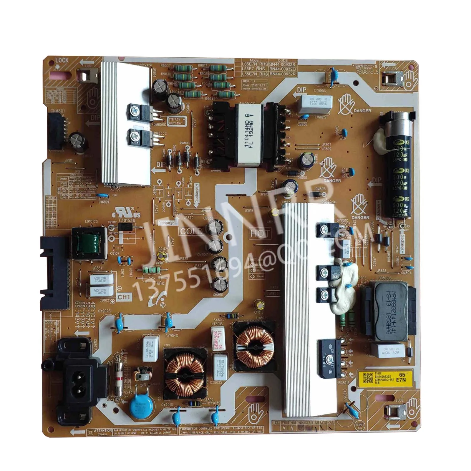 

BN44-00932S L65E7N_RHS free shipping Good test for UA65RU7700JXXZ power board BN44-00932S