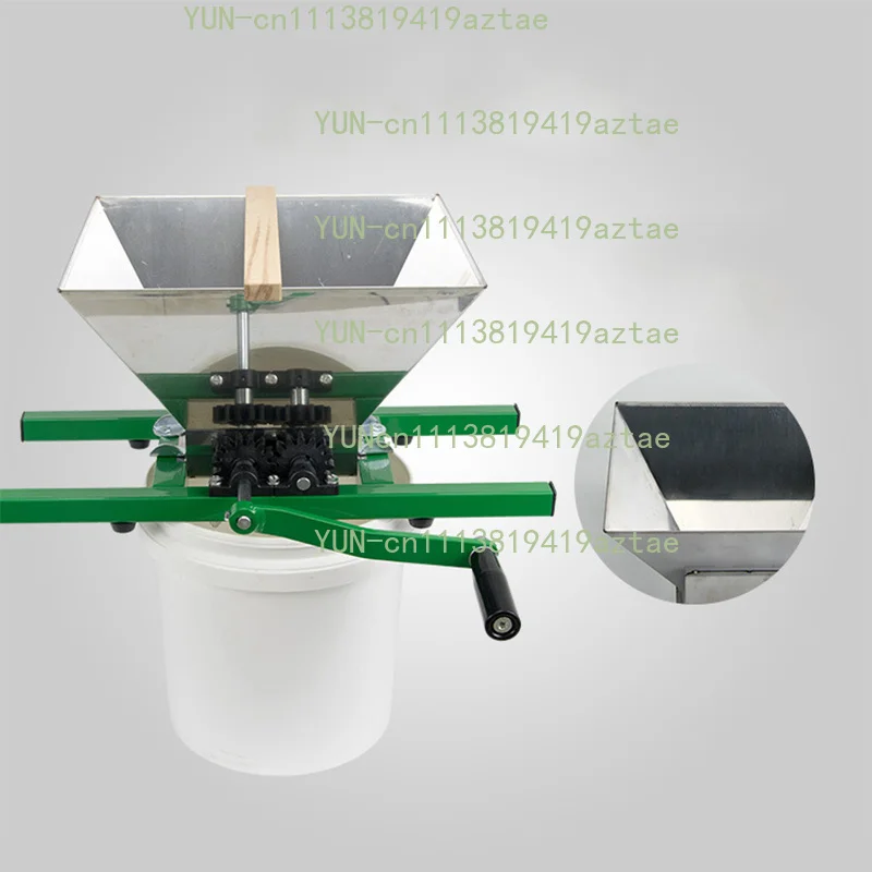7L Manual Grape Apple Crushing Machine, Household Fruit Crusher for Home Wine Brewing, Manual Fruit Crushing Processor