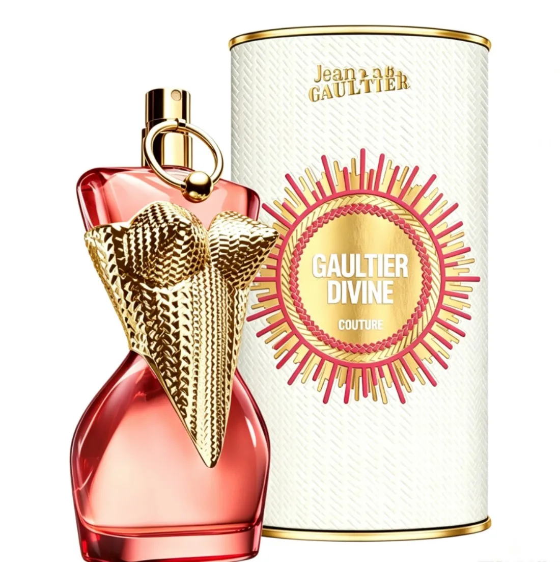 Jean Paul Gaultier Gaultier Divine Couture Sweet and elegant perfume spray, 3.4oz100ml, fruity amber food flavor, charming, lasting fragrance, suitable for many occasions, Valentine's Day Christmas gift choice