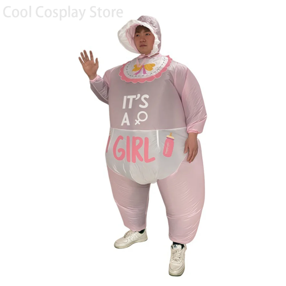 Adult Infant Inflatable Outfits Cute Baby Cosplay Costumes Halloween Carnival Party Performance Wear Stage Props view 5