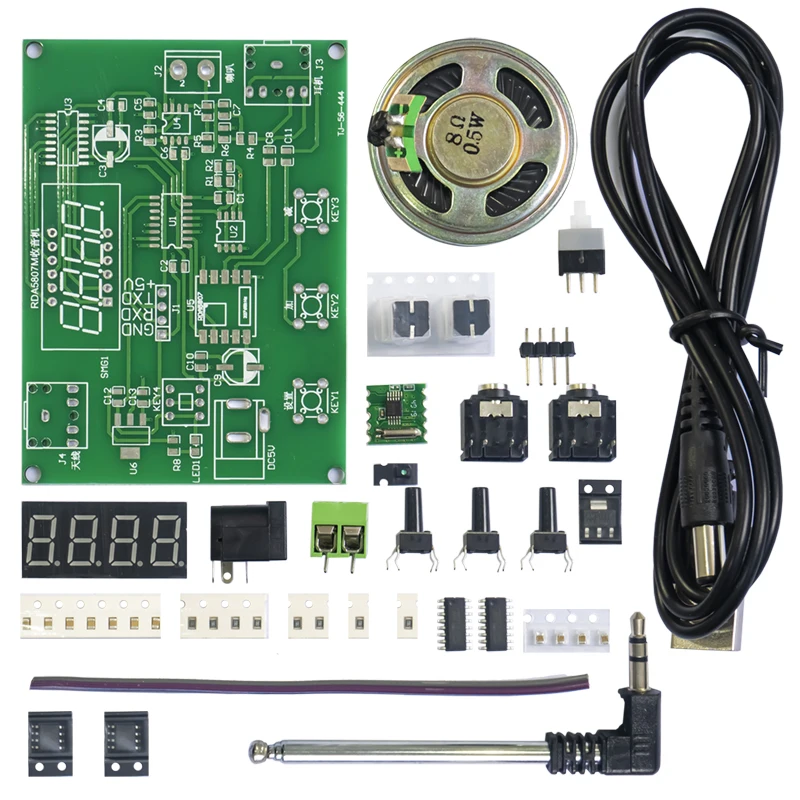 FM 51 Mono RDA5807M Zwei-kanal Stereo Radio DIY Elektronische Kits FM Radio Empfänger Elektronische Komponenten