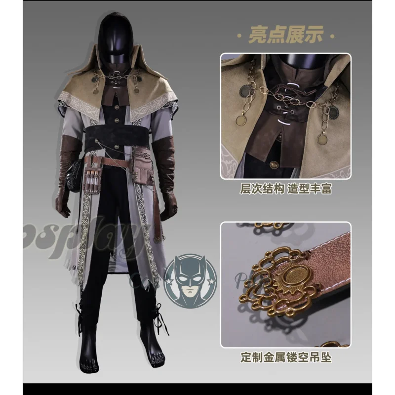 Juego Bloodborne Gravekeeper disfraz de Cosplay uniforme de fantasía Halloween carnaval fiesta de Navidad PlayRole mujeres hombres ropa