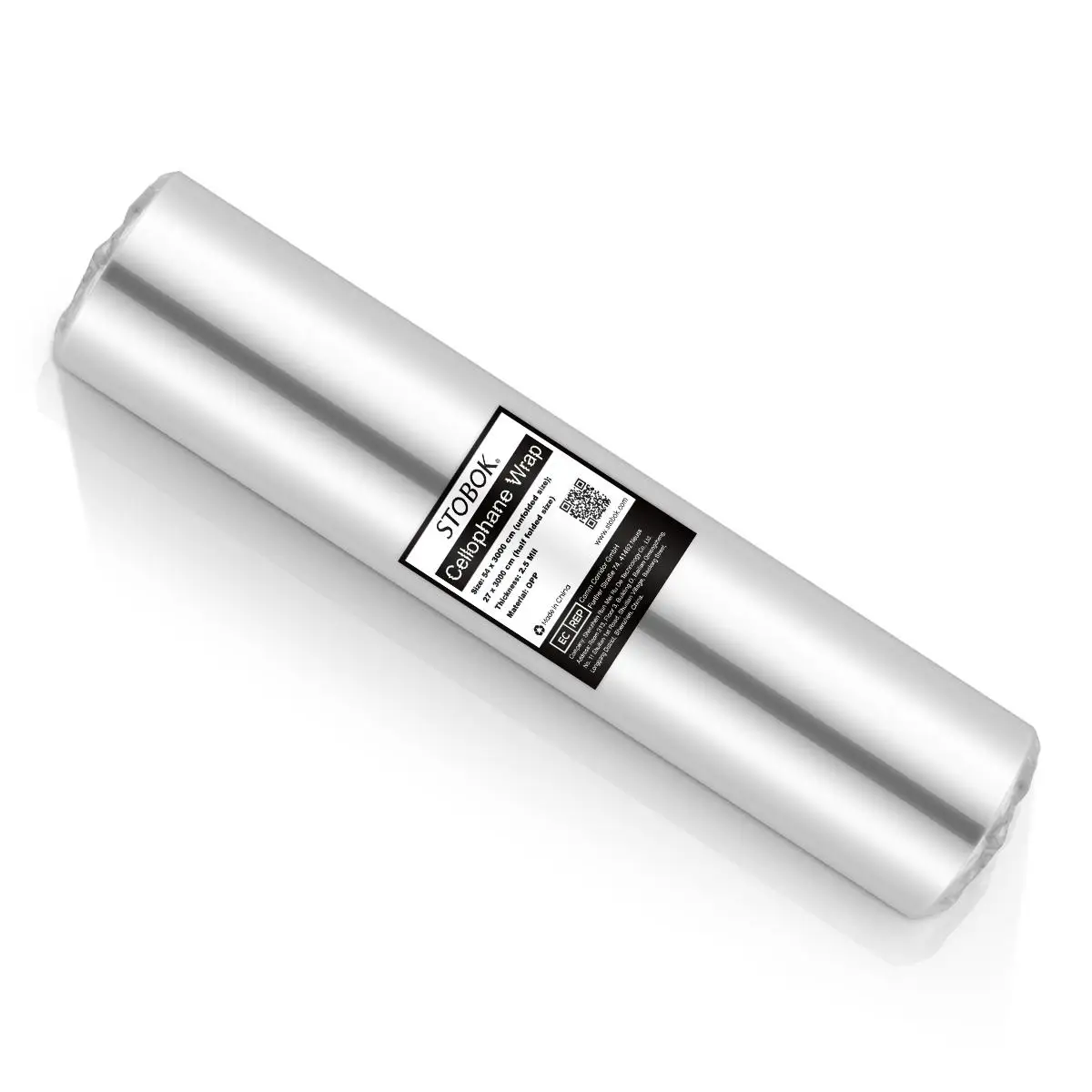 

STOBOK Cellophane Wrap 2.5 Mil Thick Cellophane Wrap Roll Clear Cellophane Bags to Wrap Gift Baskets & Crafts