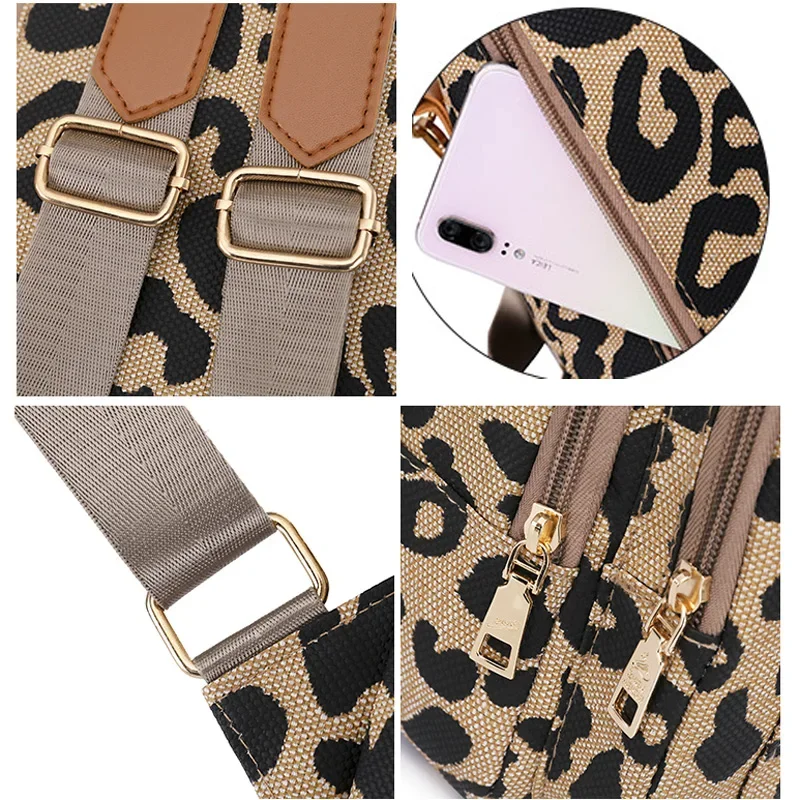 Leopard Women Backpacks Small Fashion Women's Bags Female Backpacks for Women Ladies Travel Backpack School Bags for Girls