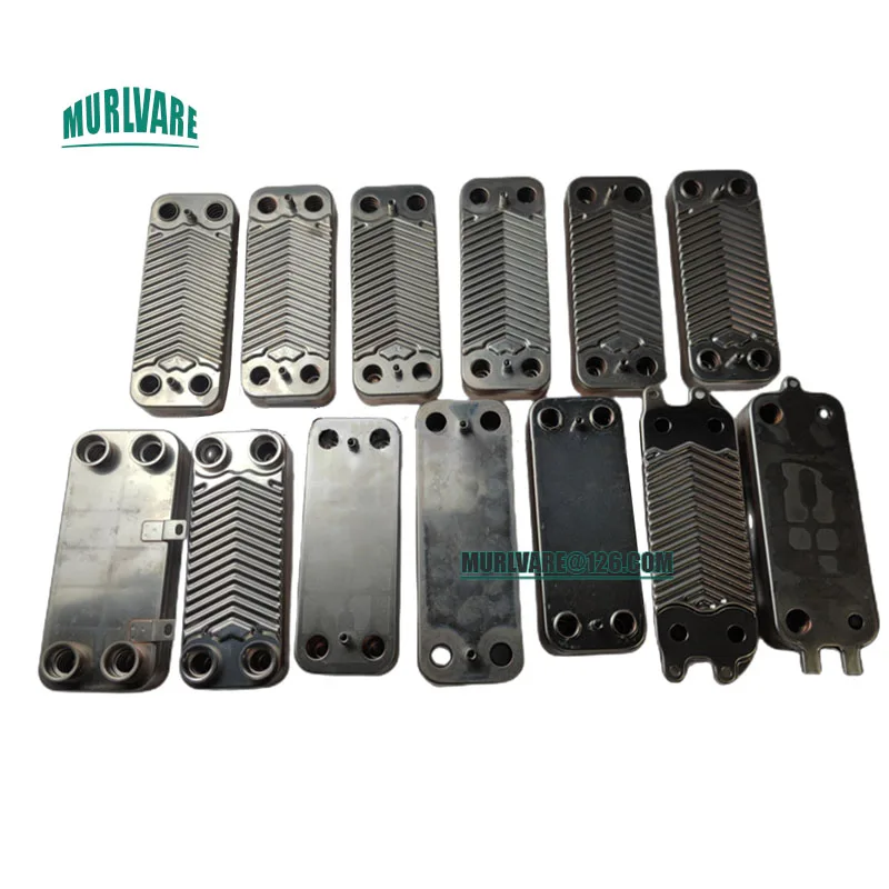 Various Stainless Steel Brazed Plate Heat Exchanger 12 13 14  Plates For Gas Boilers Water Heater