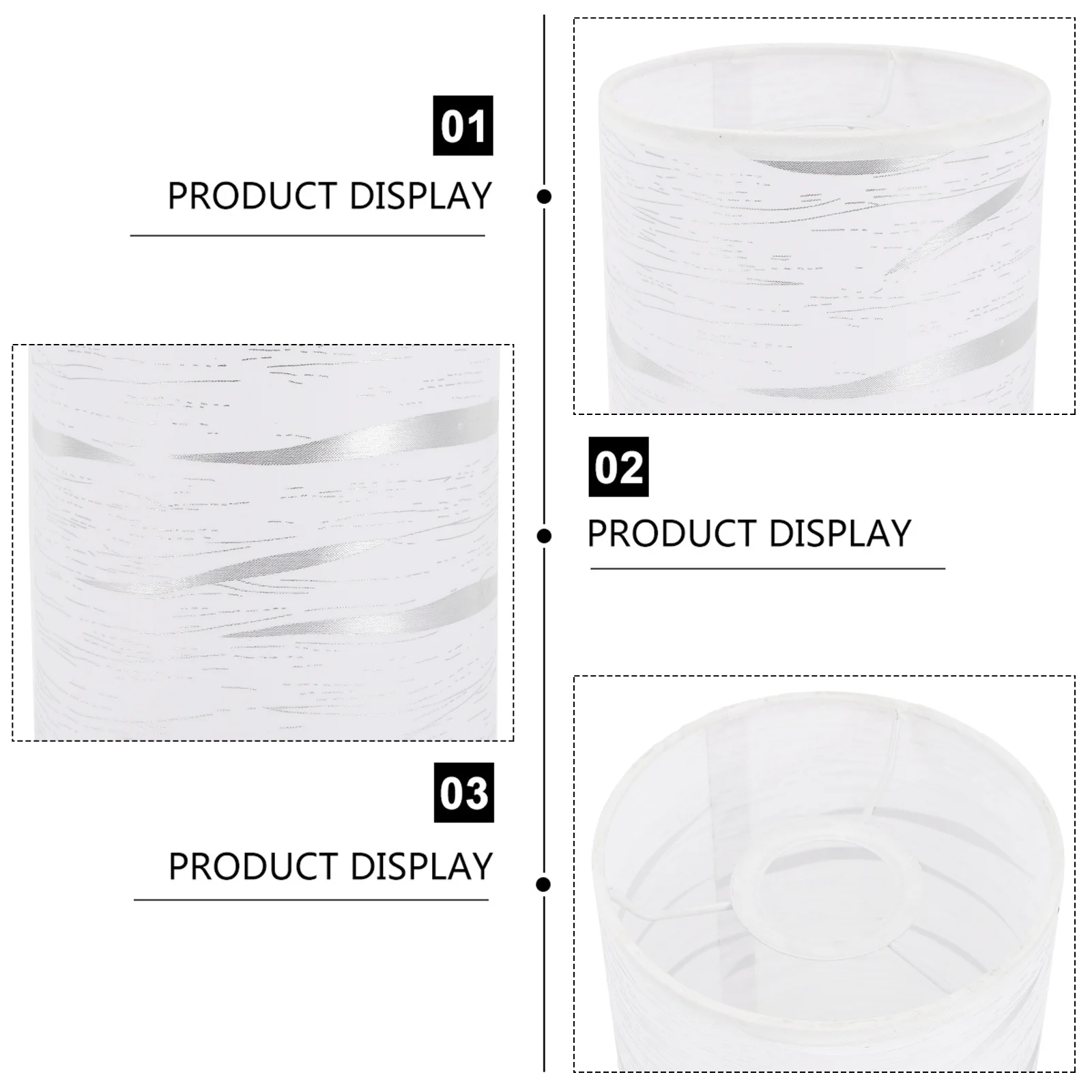 

Cylinder Cloth Lamp Shade Durable Inner Iron Frame Decorative Lampshade for Home Bedroom Hotel Study Lamp Shades