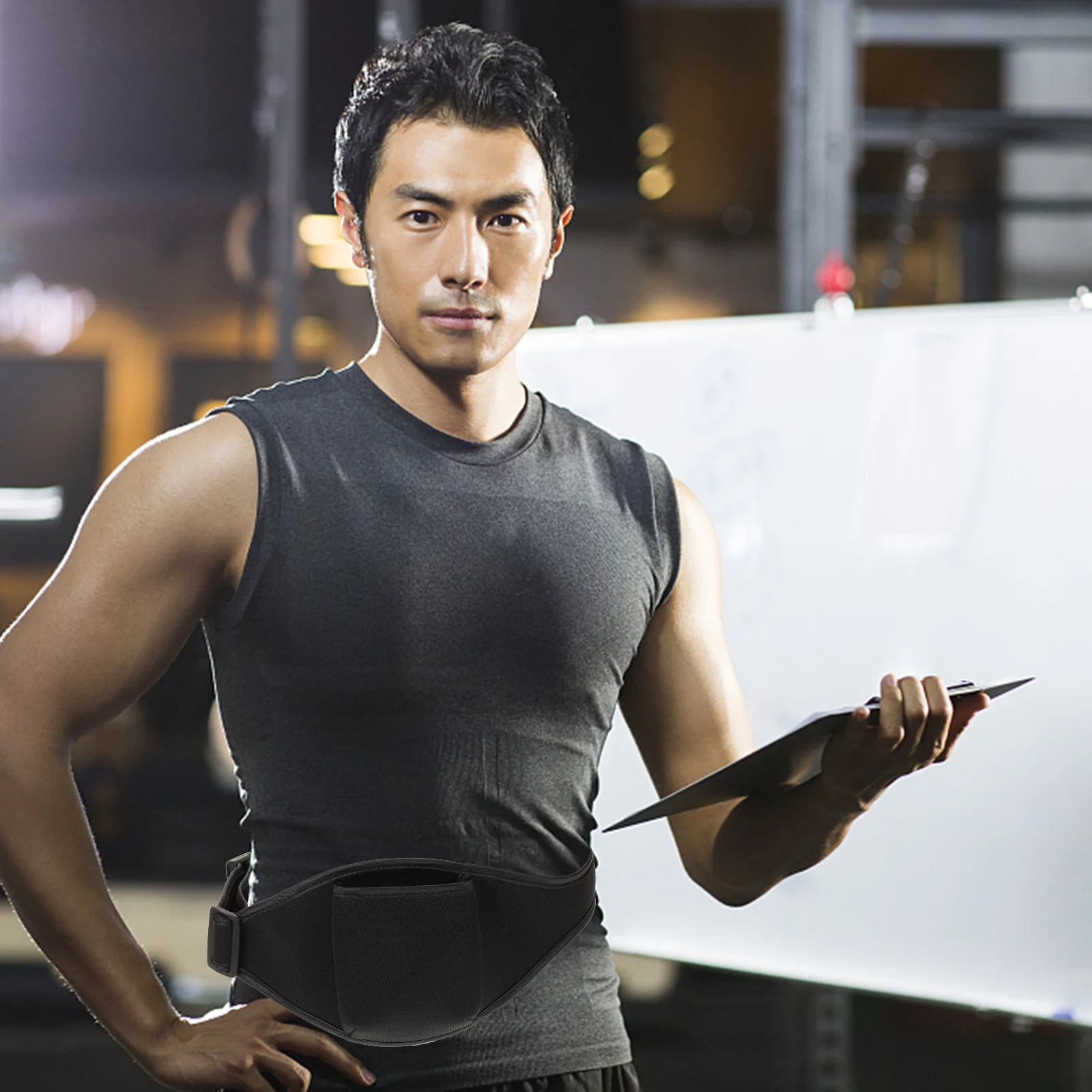 

2Pcs Portable Mic Belt Holder Adjustable Waist Microphone Pack Fitness Workout Outdoor Carrier Bag Workout Mic Waist Bag