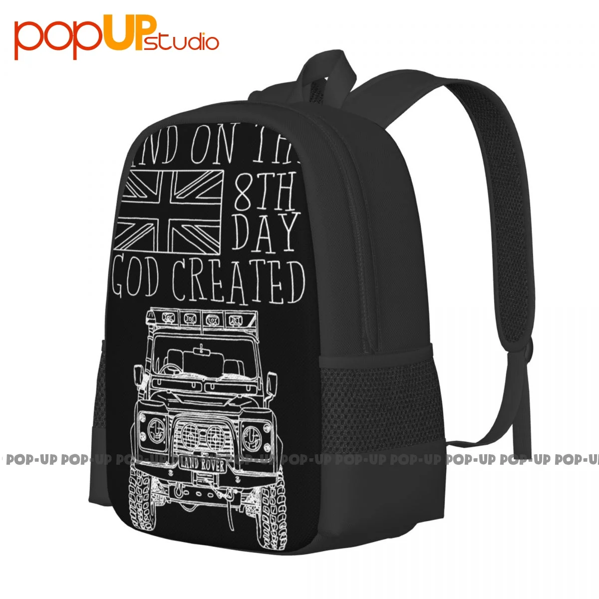 Sketch 8Th Day God Created Rover Farm Land Off Road Premium Backpack Large Capacity Swimming Schoolbag