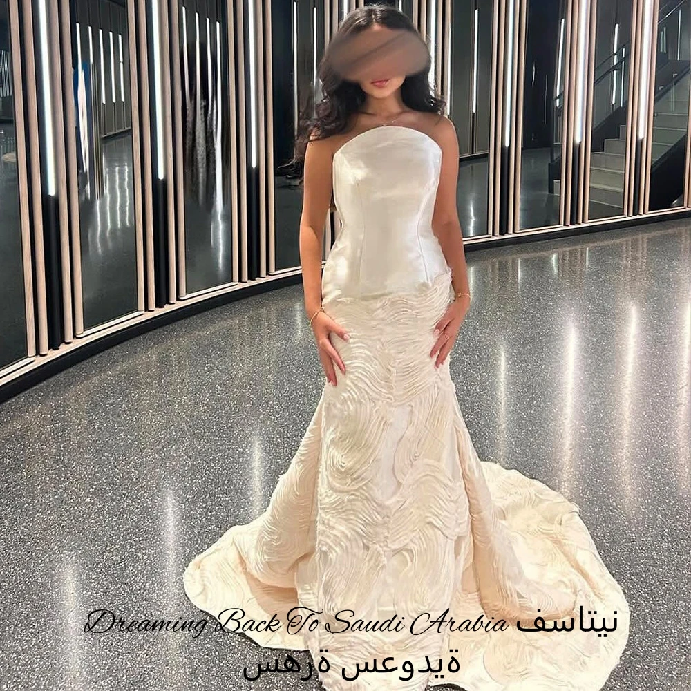 Mode ruches op maat gemaakte vestido de festa temperament satijnen mouwloze avondjurk klassieke zeemeermin mouwloze beroemdheidsjurken