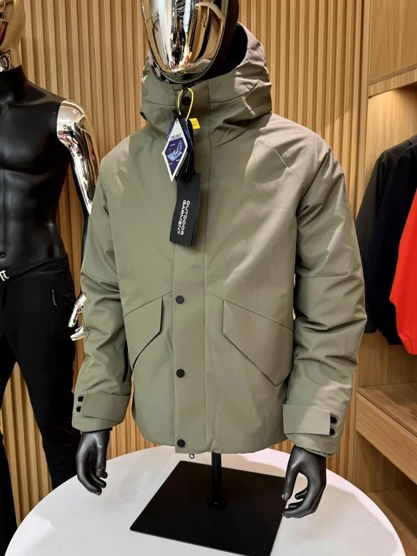 High-End Men's down Jaet Reflective Thermal Inner Windproof Waterproof Outdoor Winter Coat Warmth Youth Faion Polyester F...
