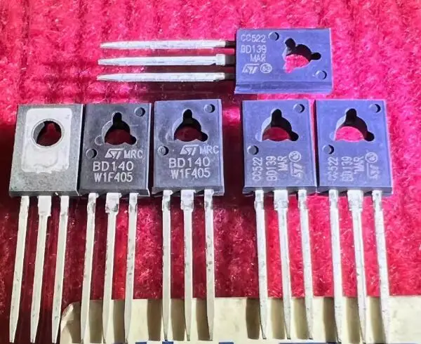 

10pair Original audio transistor BD139 BD140 ST TO-126 free shipping