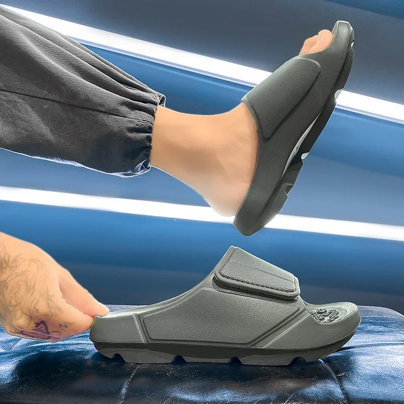 Outdoor-Sandalen, Strand-Freizeitschuhe, Neue Sommer-Herren-Massage-Pantoffeln, Indoor-Slipper mit Weicher Sohle, Herren-Flip-Flops, Herrenschuhe – Detail 8