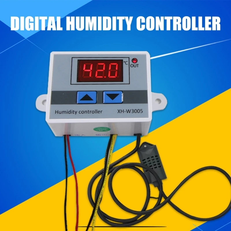 12V/24V/220V Humidity Controller 0~99%RH Humidity Control Switches Humidity Sensors Hygrometer Switches Controller B03E