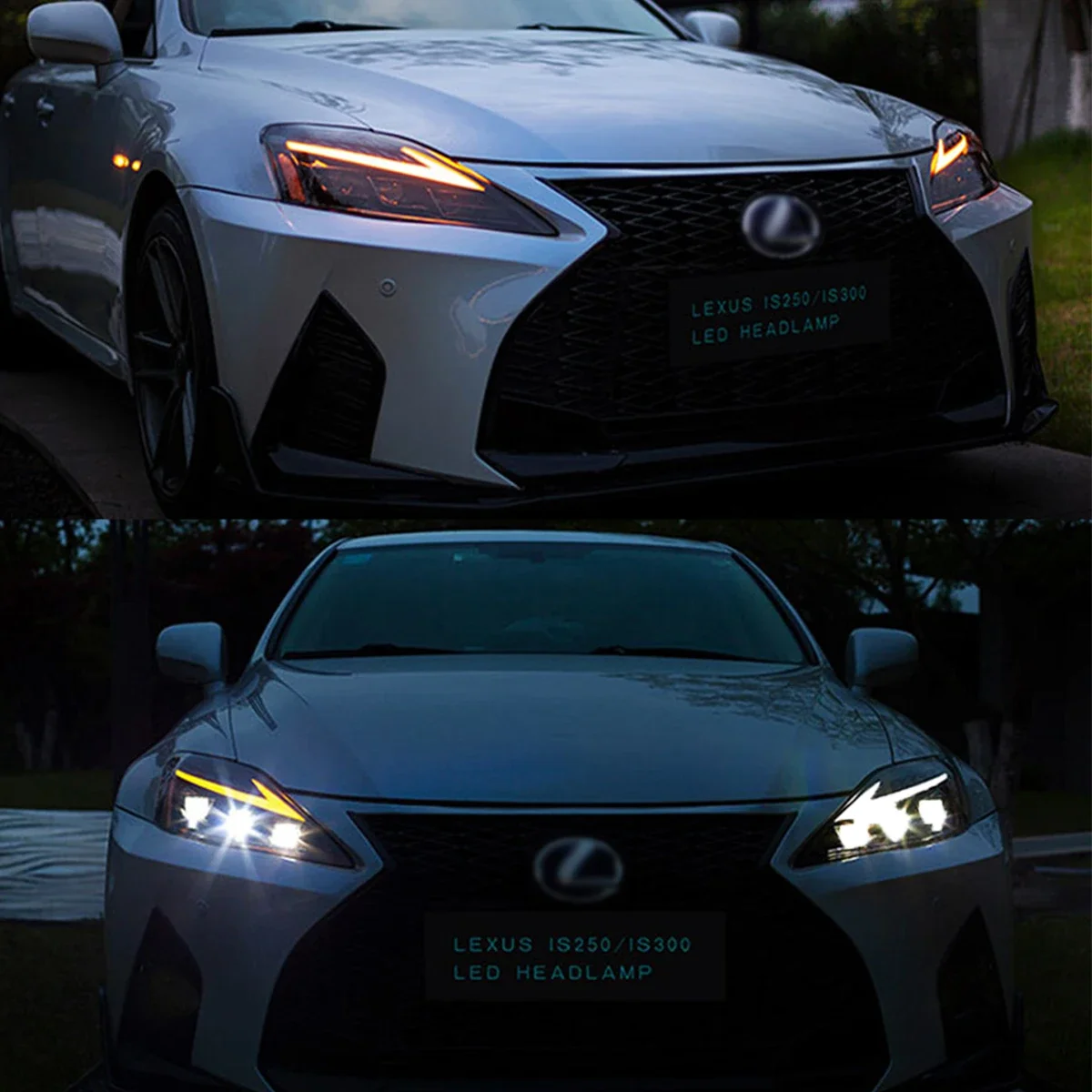 Hot selling LED headlights head lamp for Lexus is250 is300 2006-2012 conversion to 2021 model 3 lens led lights