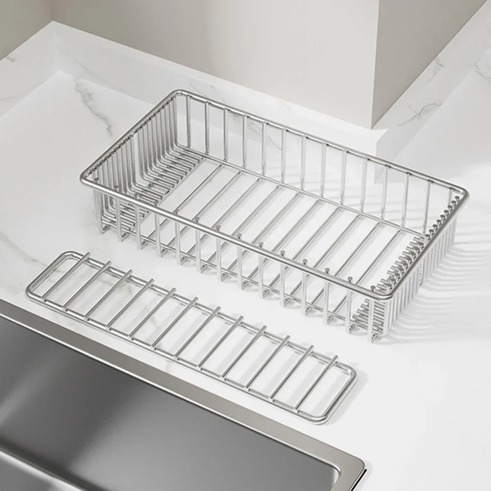 Elegant and Modern Stainless Steel Cutlery Drying Rack Drawer Organizer Dishwasher Cutlery Holder Enhances Your Kitchen Decor