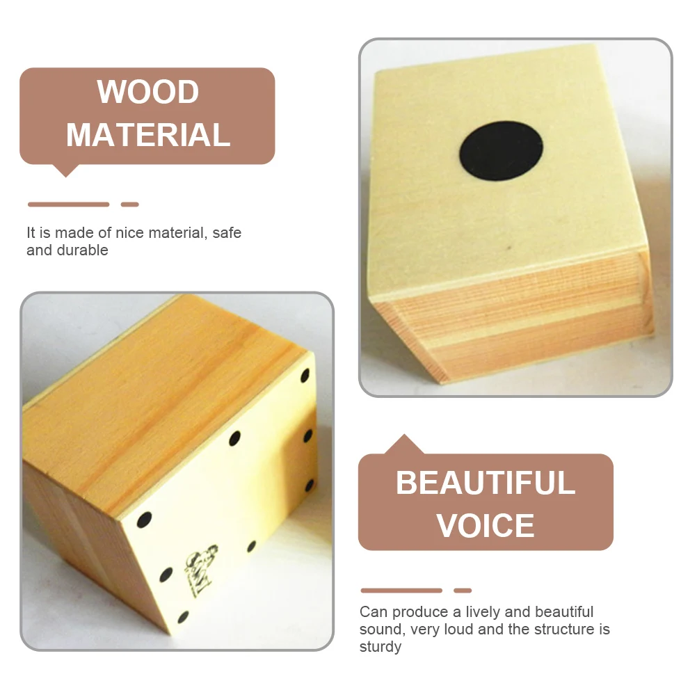 

Wooden Box Drum Sand Tube Maracas Music Drums Toys Instrument Musical Instruments Set Child