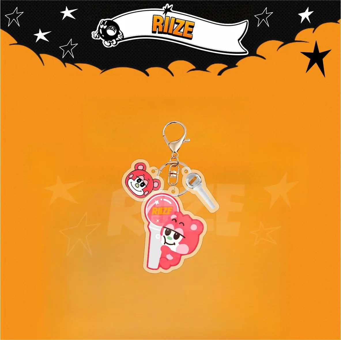 KPOP RIIZE Acrylic Transparent Keychain Lightstick Bag Pendant SHOTARO EUNSEOK SUNGCHAN WONBIN SEUNGHAN SOHEE ANTON Fans Gifts