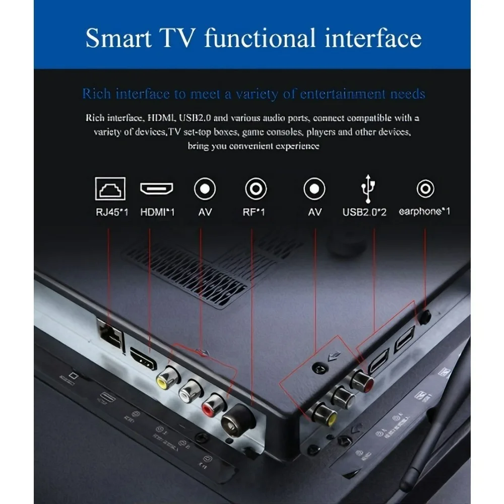 32 Inch Android Smart TV WiFi Support Global Streaming HD LED Display Netflix YouTube Prime Video Home Entertainment