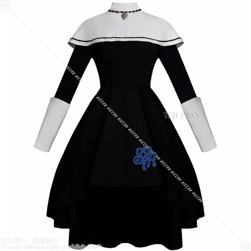 Project Sekai Anime Game Yoisaki Kanade Cosplay Idol Nightcord At 25:00 Black Long Vintage Goth Lolita Halloween Nun Costume view 2
