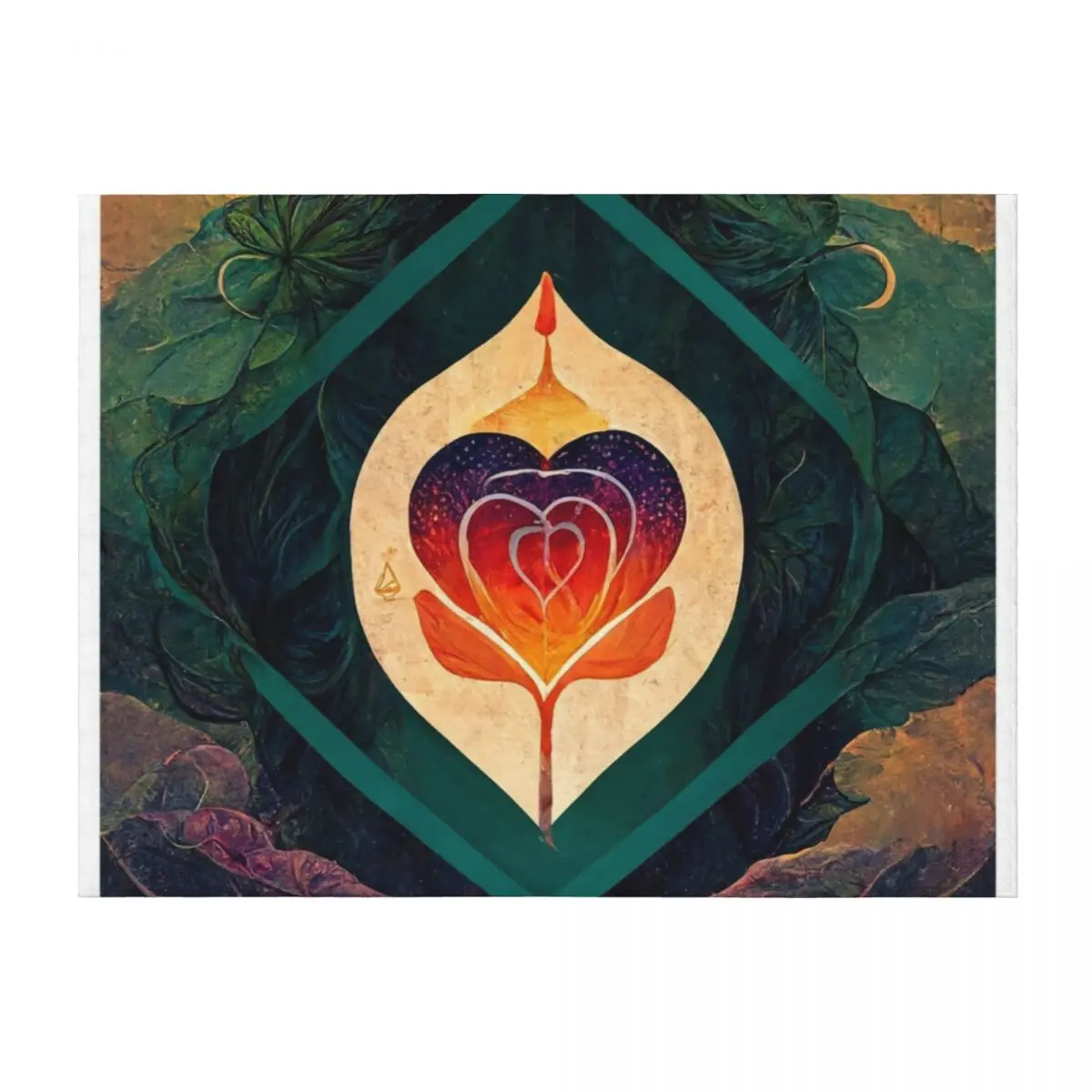 

Rainbow Heart Chakra Throw Blanket Large Thermal Blankets For Baby Luxury Thicken Blankets