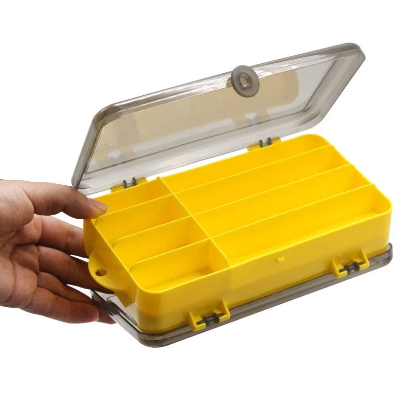 SXHWC Double Sided 5/8 Compartments Fishing Tackle Boxes Fishing Lure Box Fishing Bait Tackle  Case