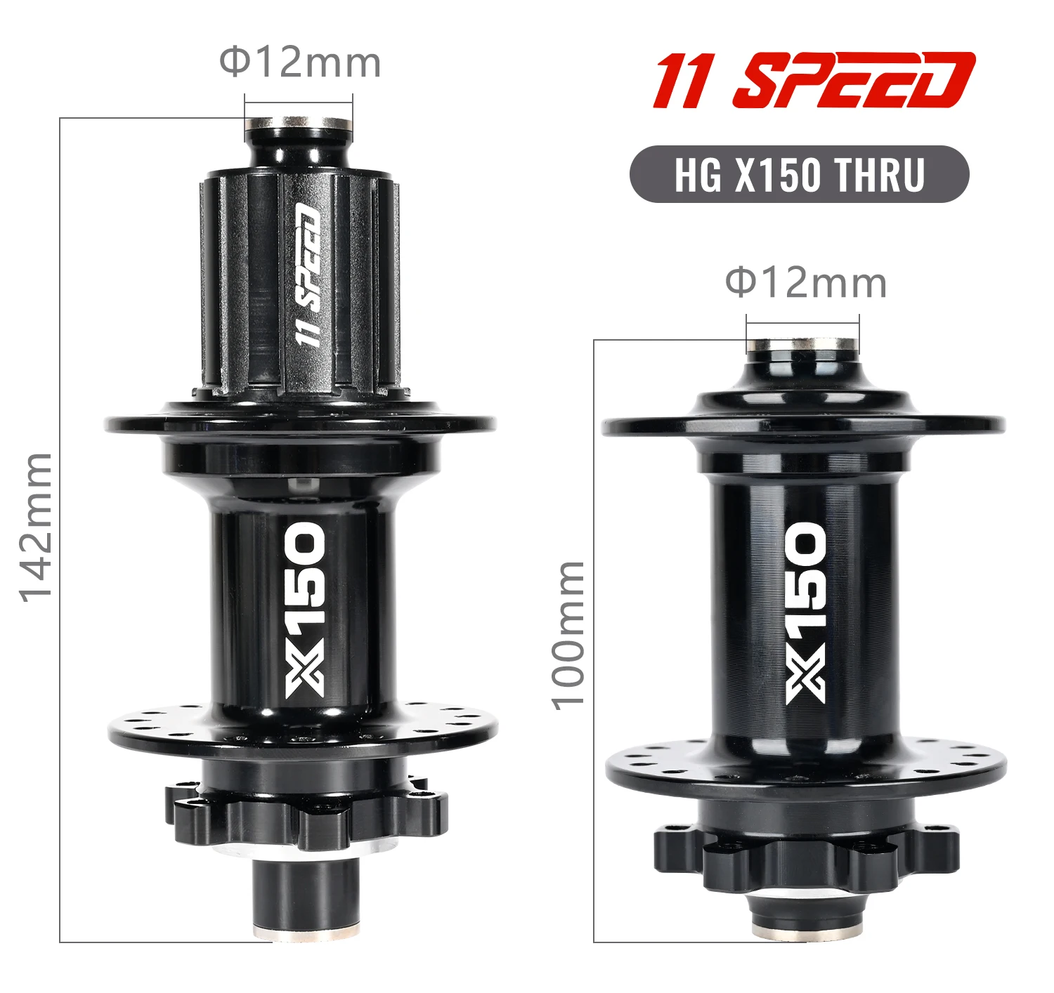 Rennrad naben für Kies fahren vordere Hinterrad naben Nanlio x150 142x12mm x 12mm 28 32 36 Löcher hg nx sx ms 11 12-Gang 6 Sperrklinken – Detail 4