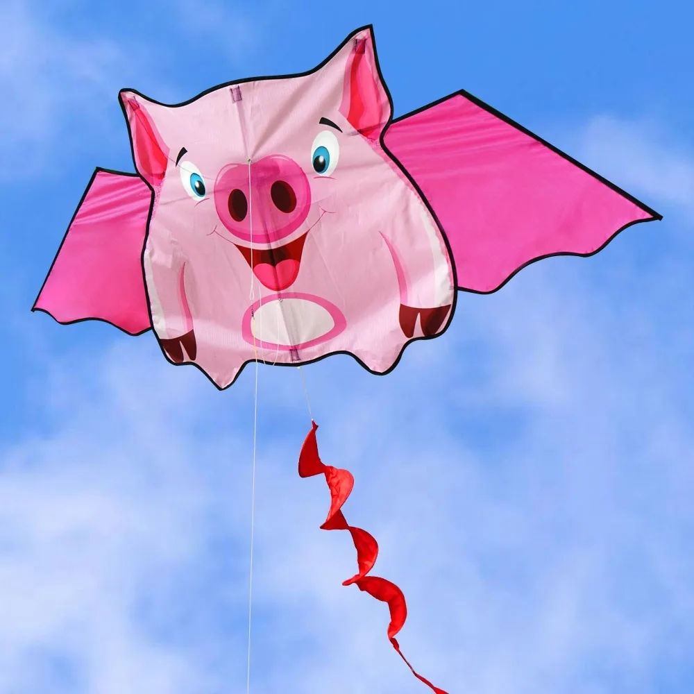 New 1.6m Tail Cartoon Kite Easy to Fly Colored Children's Kite Large 3D Plastic Flying Toy Enhance Coordination