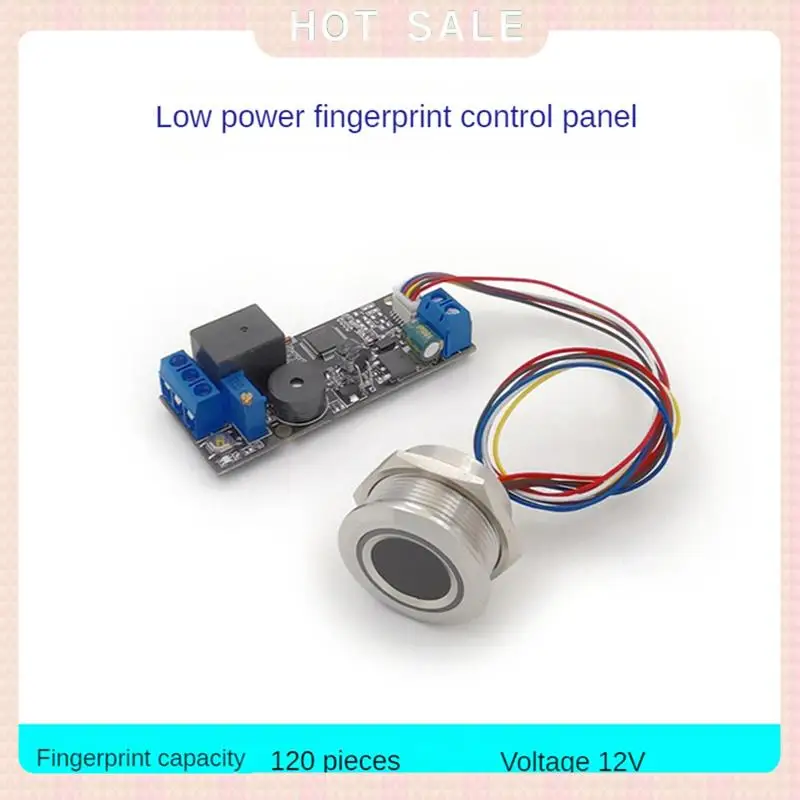Entrega en 24 horas K202 + R503 Placa controladora de huellas dactilares DC12V Placa de control de bajo consumo de energía + módulo de huellas dactilares R503