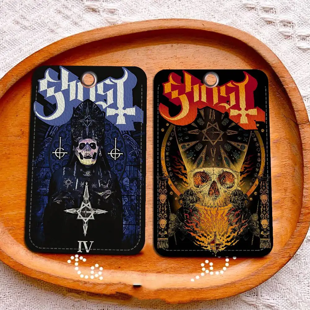 G-Ghost Band Cute Cartoon Inteated Elevator Card Acc Control Card Keychain Protective Cover Gift Keychain