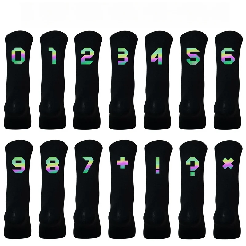 Miosam Cycling socks luminous dazzling Professional  men socks Sports breathable quick dry knitting socks Reflect light socks