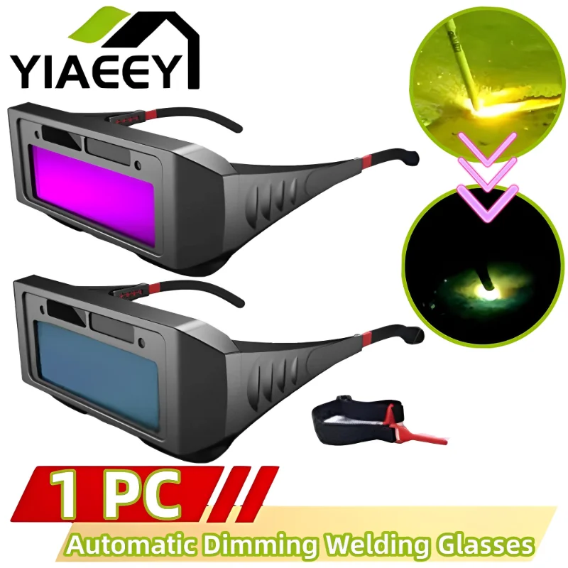 Especial Anti-Glare Automatic Dimming Welding Óculos, Argon Arc Solar Goggles, Ferramentas para Soldadores