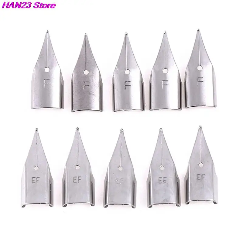 Nibs Stainless 3008/ 359 Fountain Pen 5Pcs/Set 0.38mm Replacement Stainless Steel Pen Nib Silver Steel For LAMY/Wing Sung