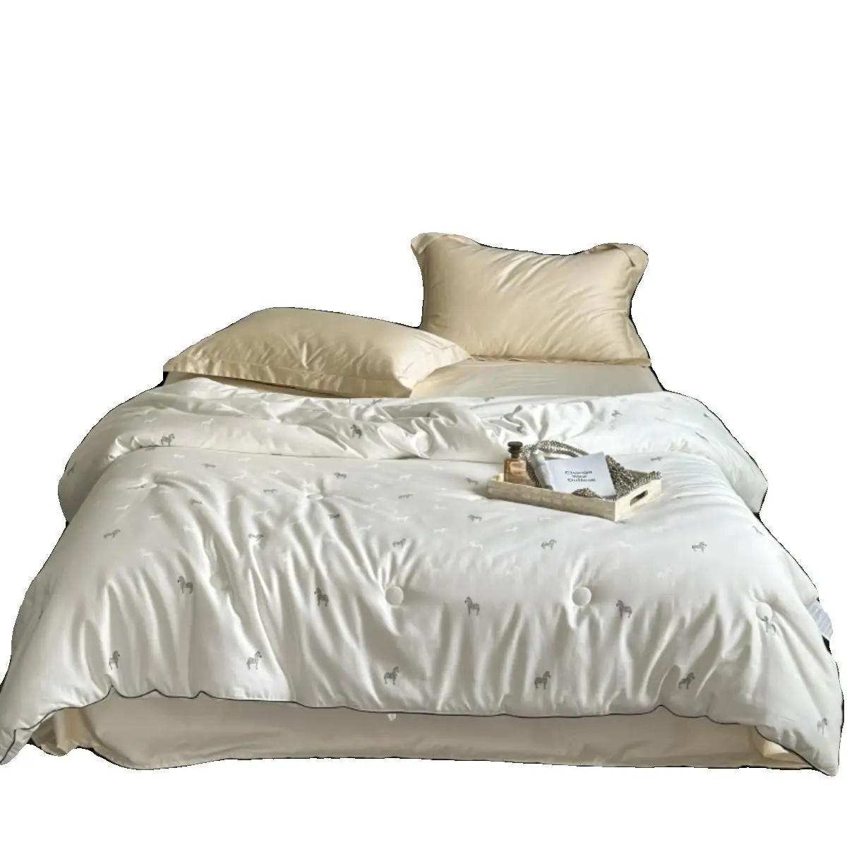 

Light luxury, cotton, cut flowers, long-staple cotton, jacquard quilt, thickened, warm, winter quilt