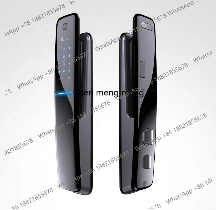 Smart Biometric Fingerprint Door Lock for Home Electronic Security Visual Cat's Eye Supports Cloud Memory Card Data Storage