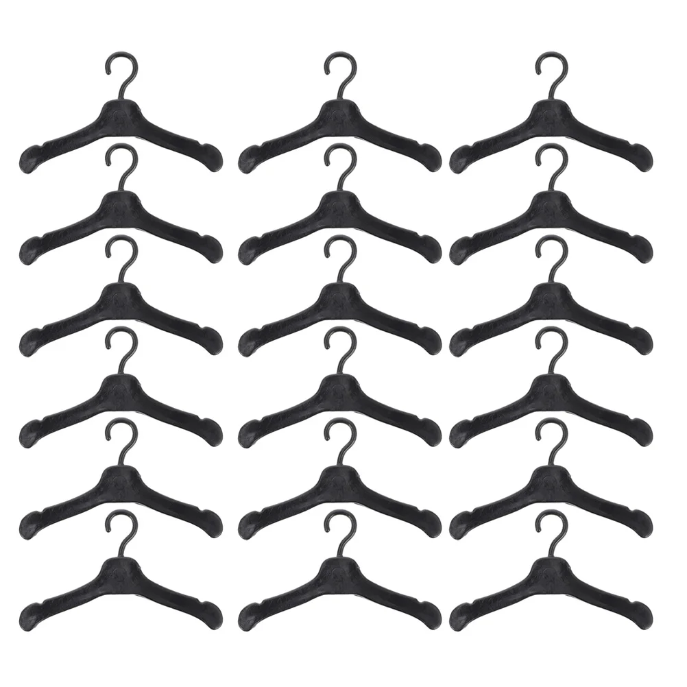 80 grucce per guardaroba in miniatura in plastica, organizer per vestiti, espositore, collezione di accessori per riporre abiti