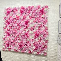 Artificial Silk Rose Wall Flower Panels DIY Wedding Wall Decoration Home Backdrop Wall Decor 40x30cm