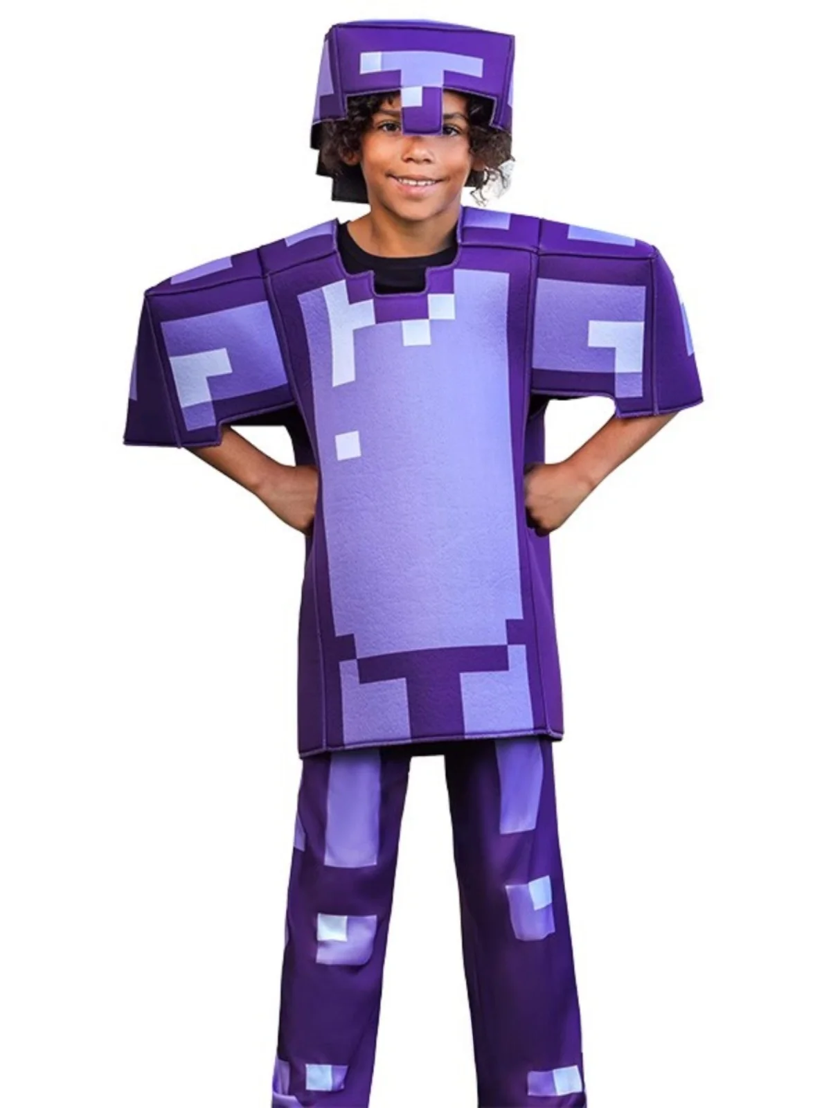 زي أداء دور اللعبة التأثيرية من سلسلة My World Diamond Armor للأطفال من ألياف البوليستر