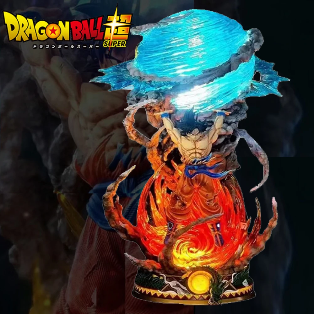 

23cm Anime Dragon Ball Goku Figure Super Spirit Bomb Son Goku Action Figures Gk Pvc Model Collection Model Toys Gifts