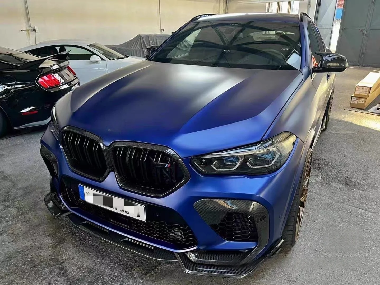 Performance Car Front Bumper Part For BMW X6M F96 LD Carbon Fiber Front Bumper Decoration