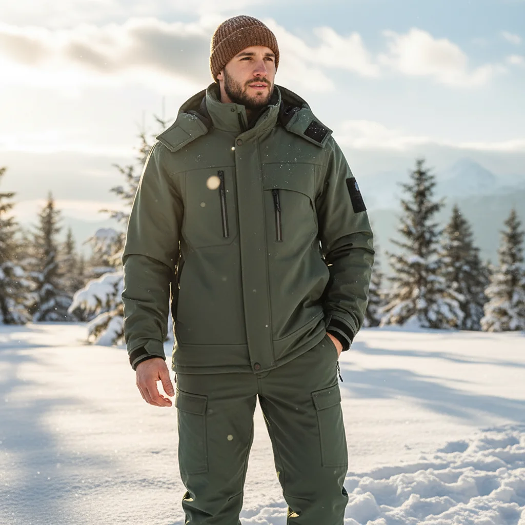 Winter Men Thermal Work Sets Man Thick Waterproof Tactical Suits Men Jackets + Pants 2 Pieces Hiking Warm Windbreaker Sets