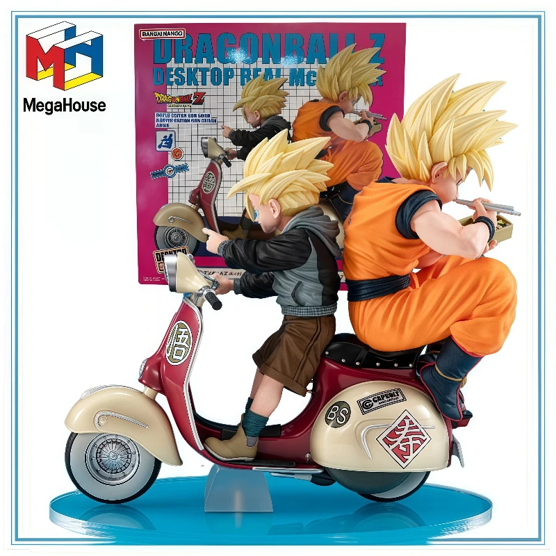 

MEGAHOUSE in Stock Genuine Dragon Ball Z - Son Gohan SSJ Desktop Real McCoy EX - & Bike Garage Kit Gifts Toys Model Decoration