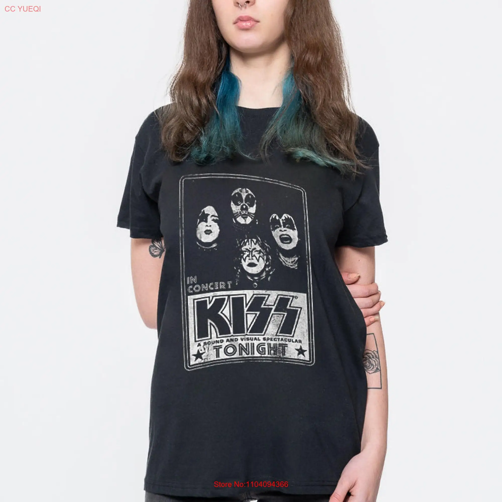 KISS In Concert Tonight T Shirt long or short sleeves