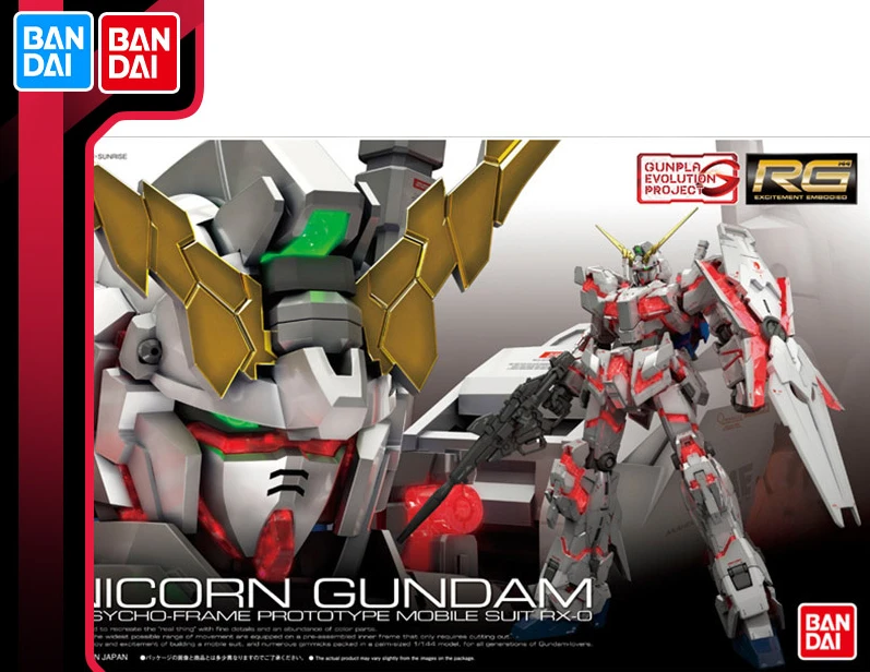 

Bandai Gundam Assembled Model RG25 1/144 RX-0 UNICORN Gundam Boys Birthday Gift Tabletop Decoration Toys