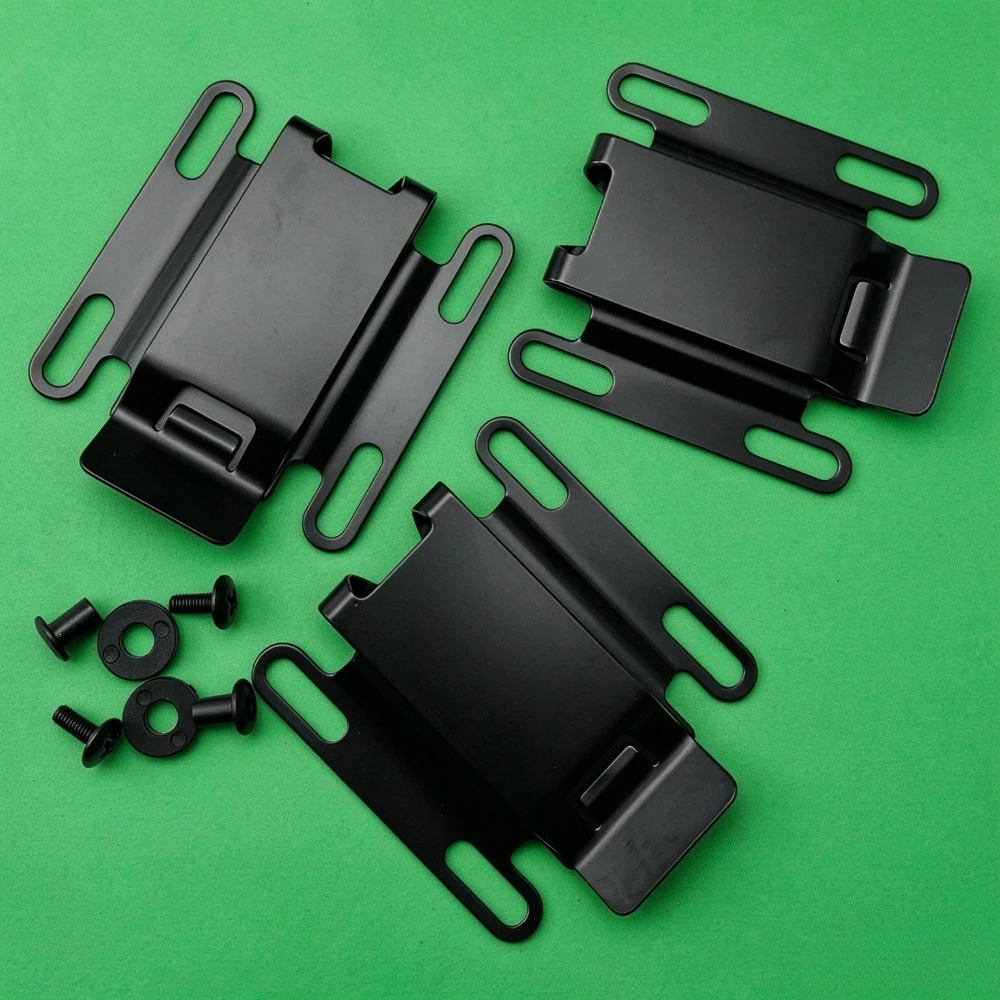 Universal K Sheath Belt Clip Kit Metal Waist Carry Clip with Mounting Screws and Gaskets for Outdoor Fixed Blade Knife Holster