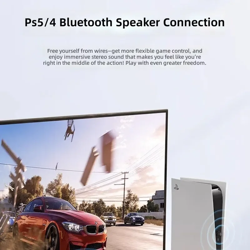 for PS5 for PS4 for Switch Bluetooth 5.3 Transmitter Receiver Headset Audio Adapter Wireless Gaming Console Audio Converter